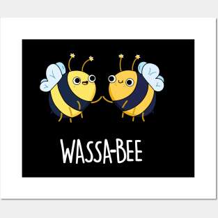 Wassabee Cute Wasabi Bee Pun Posters and Art